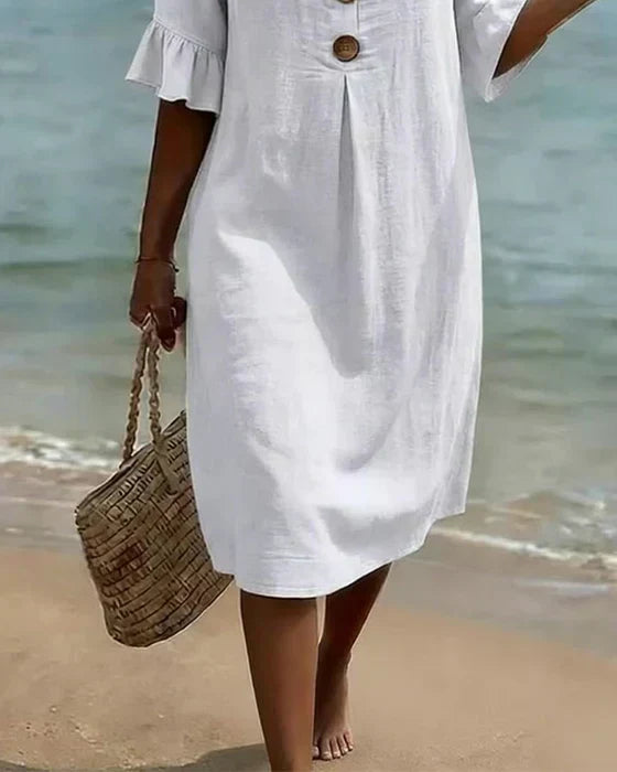 Women's Relaxed Fit Dress – Flowy Everyday Day Dress