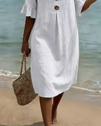 Women's Relaxed Fit Dress – Flowy Everyday Day Dress