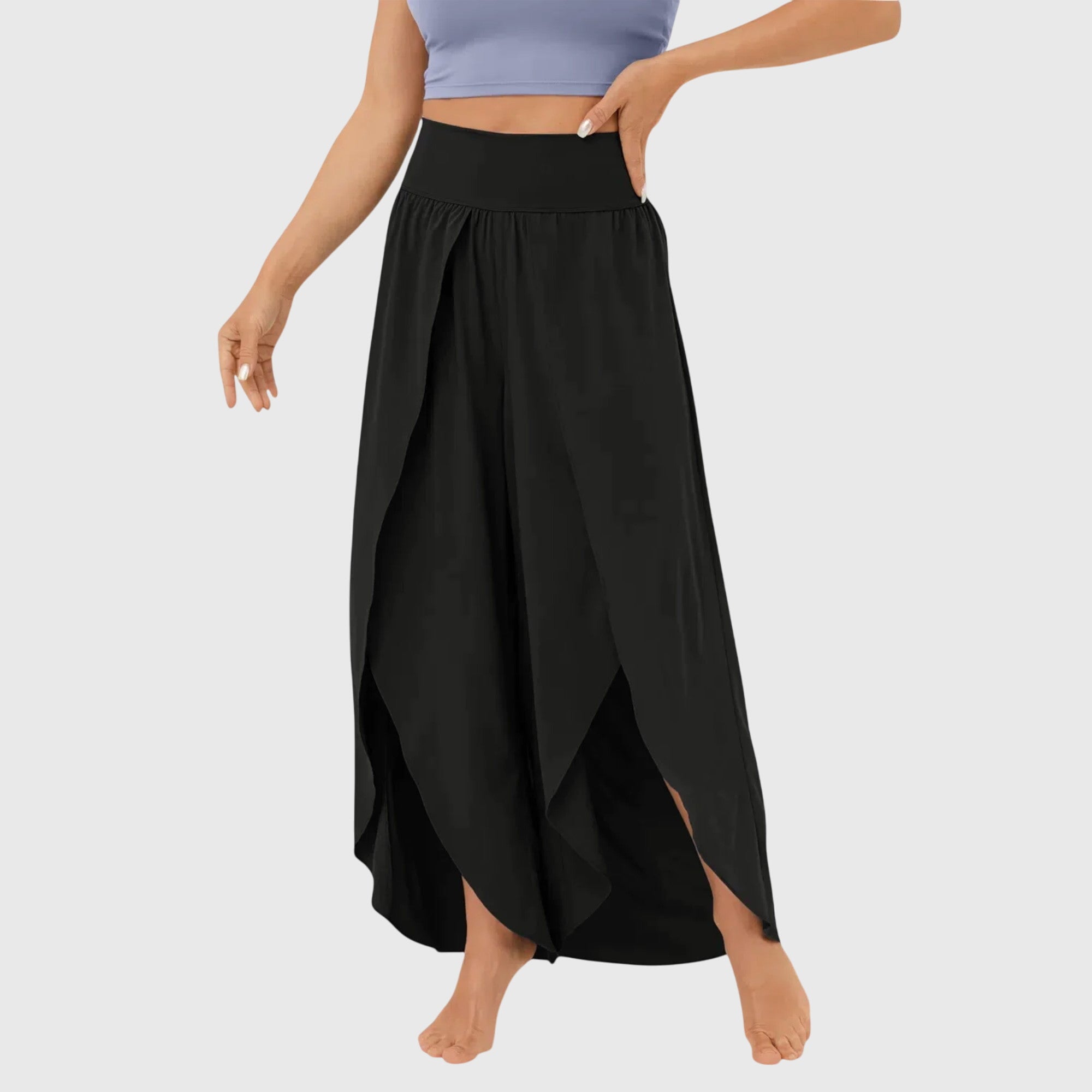 Women's Boho Wide Leg Pants – Casual Summer Pants – Zafira