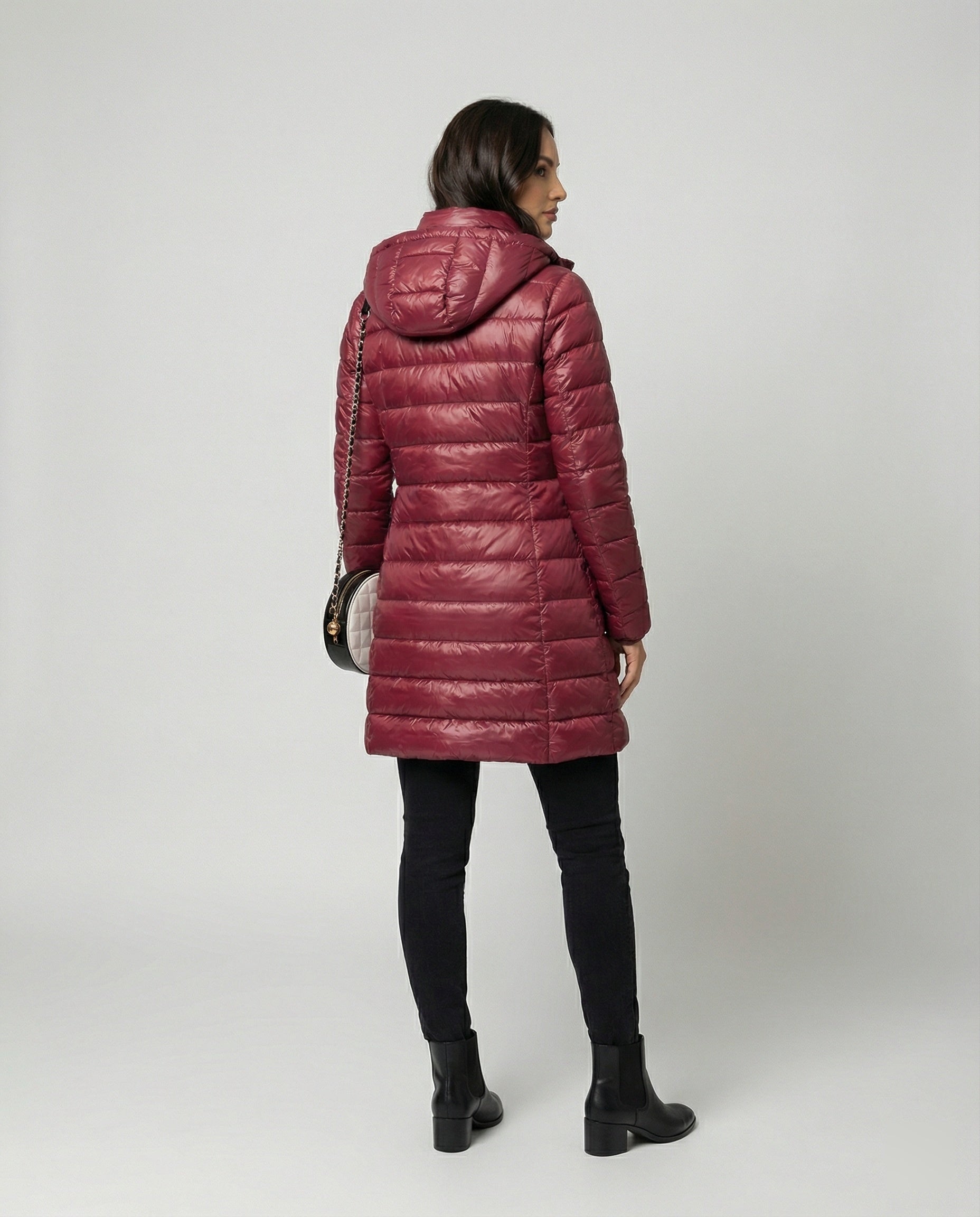 Women's Hooded Down Jacket – Ultralight Packable Transitional Puffer Jacket