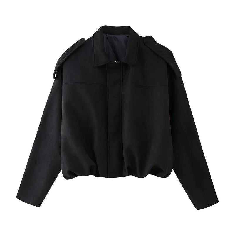 Women's Faux Suede Bomber Jacket – Casual Flight Jacket