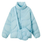 Women's Lightweight Puffer Jacket – Packable Collared Winter Jacket