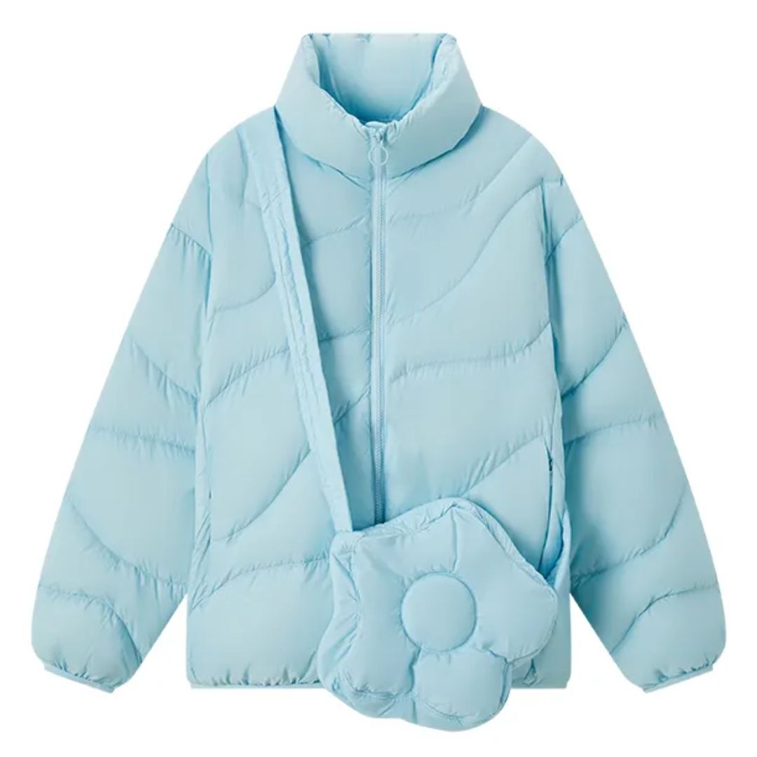 Women's Lightweight Puffer Jacket – Packable Collared Winter Jacket