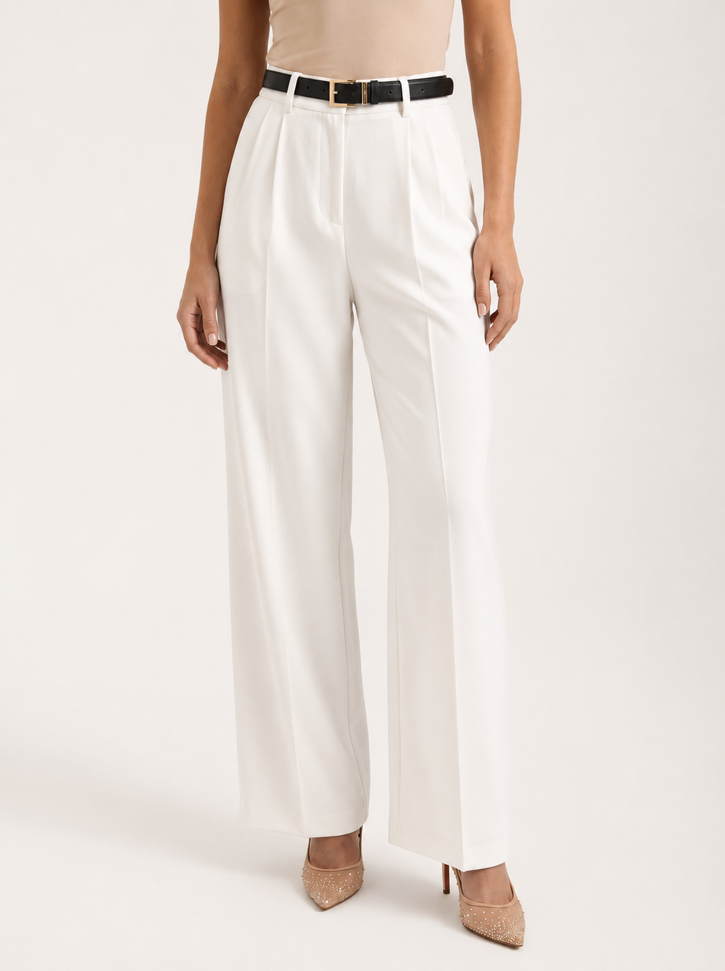 Women's Office Pants – Pleated Business Pants