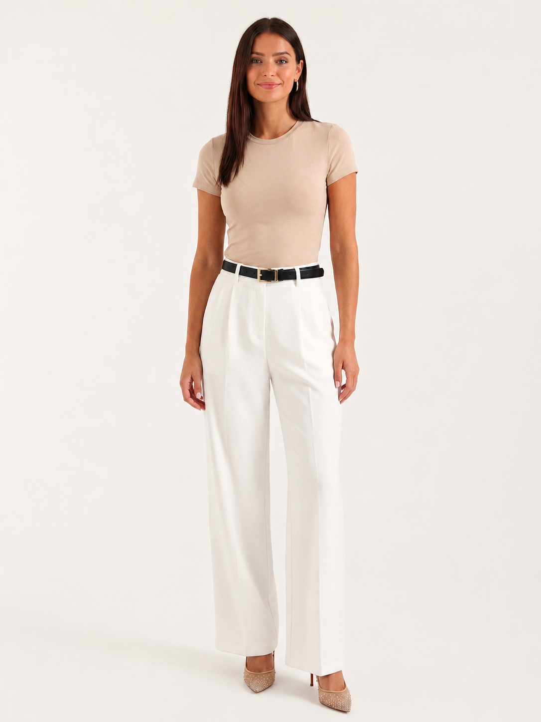 Women's Office Pants – Pleated Business Pants