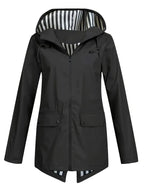 Women's Hooded Outdoor Jacket – Lightweight Wind Resistant Jacket