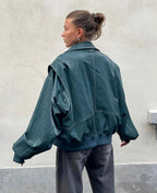 Women's Relaxed Bomber Jacket – Oversized Utility Jacket