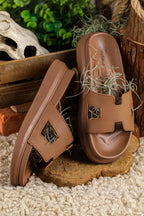 Women's Open Toe Slippers with Soft Footbed and Lightweight Sole