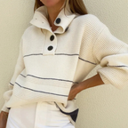 Women's Relaxed Crew Neck Sweater – Classic Long Sleeve Knit Pullover