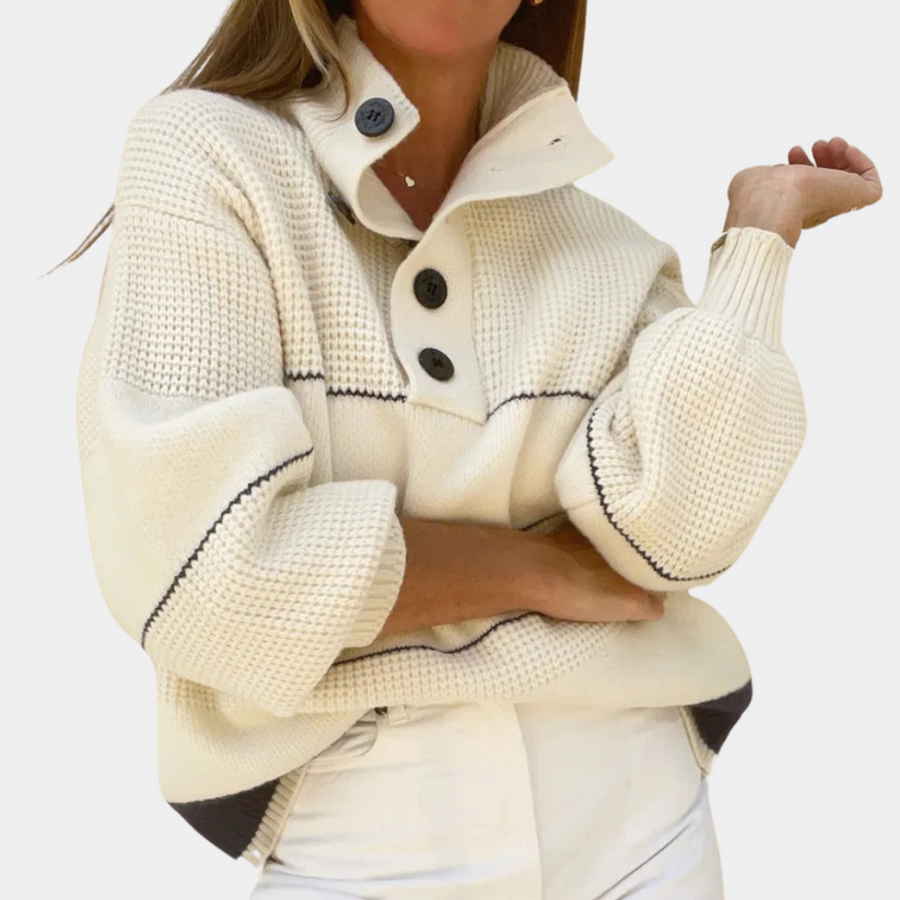 Women's Relaxed Crew Neck Sweater – Classic Long Sleeve Knit Pullover
