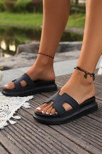 Women's Open Toe Slippers with Soft Footbed and Lightweight Sole