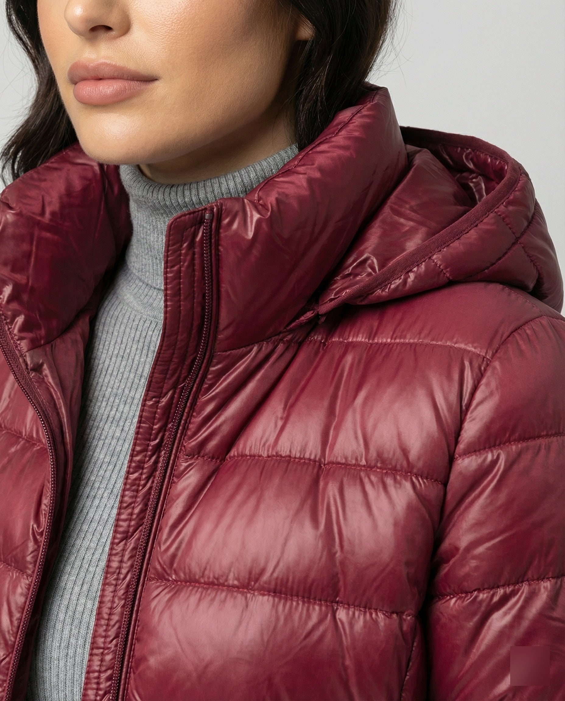 Women's Hooded Down Jacket – Ultralight Packable Transitional Puffer Jacket