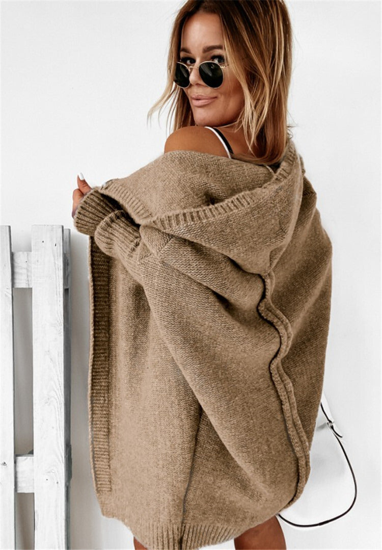 Women's Relaxed Sleeve Cardigan – Oversized Longline Cardigan
