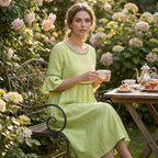 Women's Flowy Midi Dress – Figure-Flattering Day-to-Night Dress