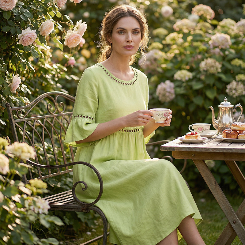 Women's Flowy Midi Dress – Figure-Flattering Day-to-Night Dress