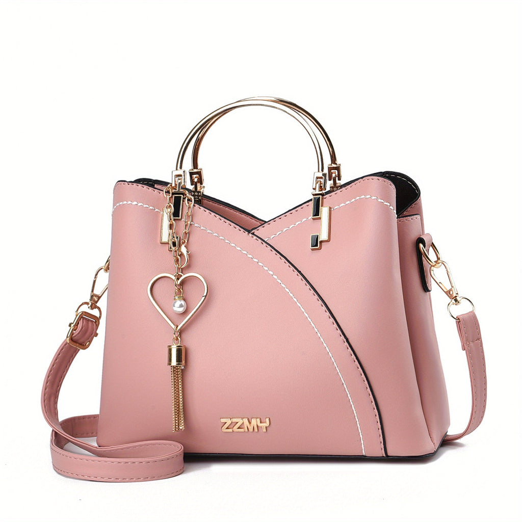 Women's Luxury Faux Leather Bag – Elegant Shoulder Bag – Lillian