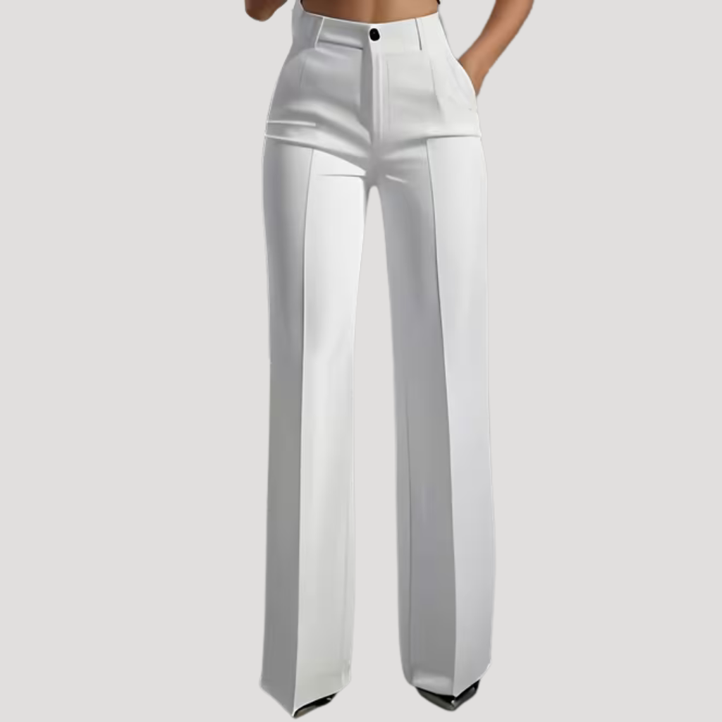 Women's Tailored Pants – Straight Leg Office Pants