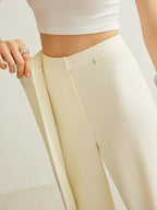 Women's Wrap Front Pants – Asymmetrical Wide Leg Pants
