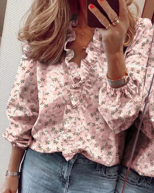 Women's Dressy Blouse with Soft Pleats and Flattering Silhouette