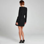 Women's Pearl Mini Dress – Embellished Cocktail Party Dress