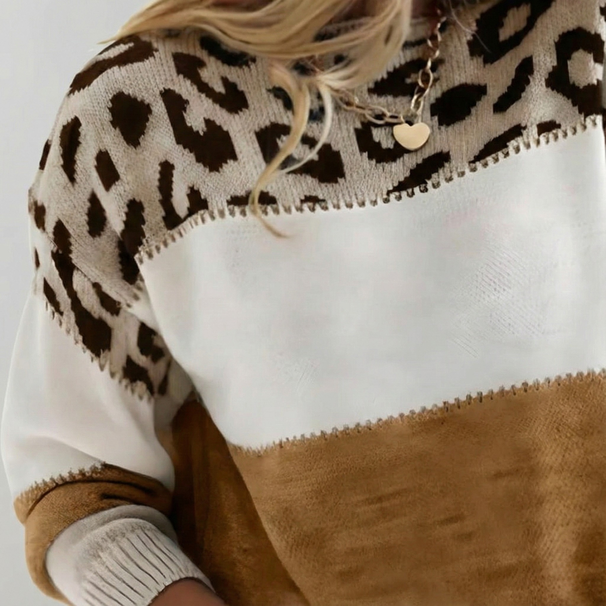 Women's Graphic Sweater – Relaxed Fit Printed Pullover