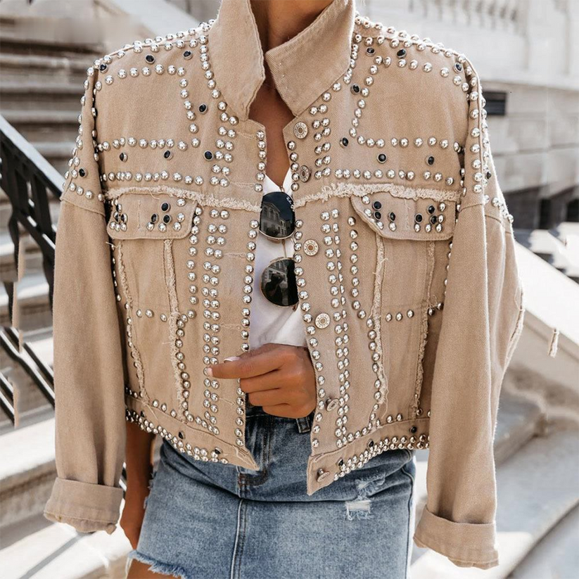 Women's Classic Jean Jacket – Button Front Casual Everyday Jacket
