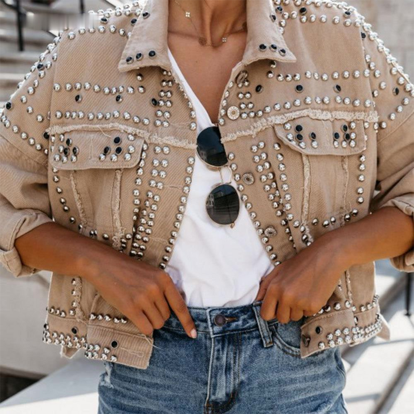 Women's Classic Jean Jacket – Button Front Casual Everyday Jacket