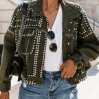 Women's Classic Jean Jacket – Button Front Casual Everyday Jacket