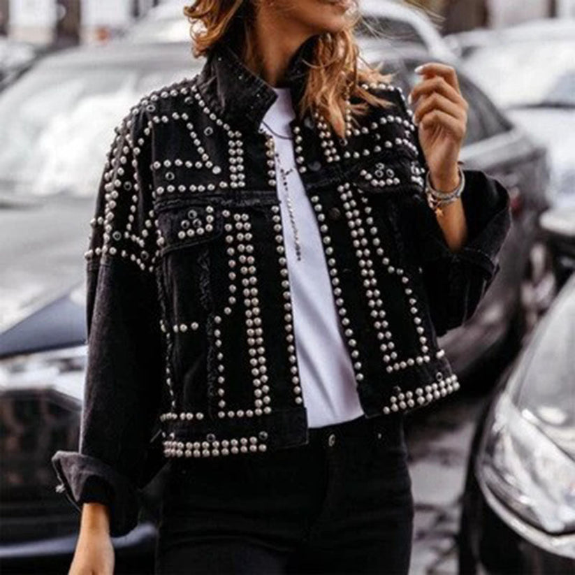 Women's Classic Jean Jacket – Button Front Casual Everyday Jacket