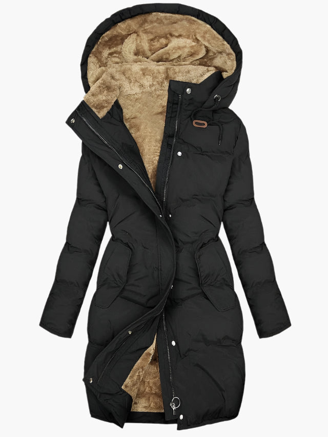 Women's Faux Fur Winter Coat – Hooded Warm Coat – Phyllis