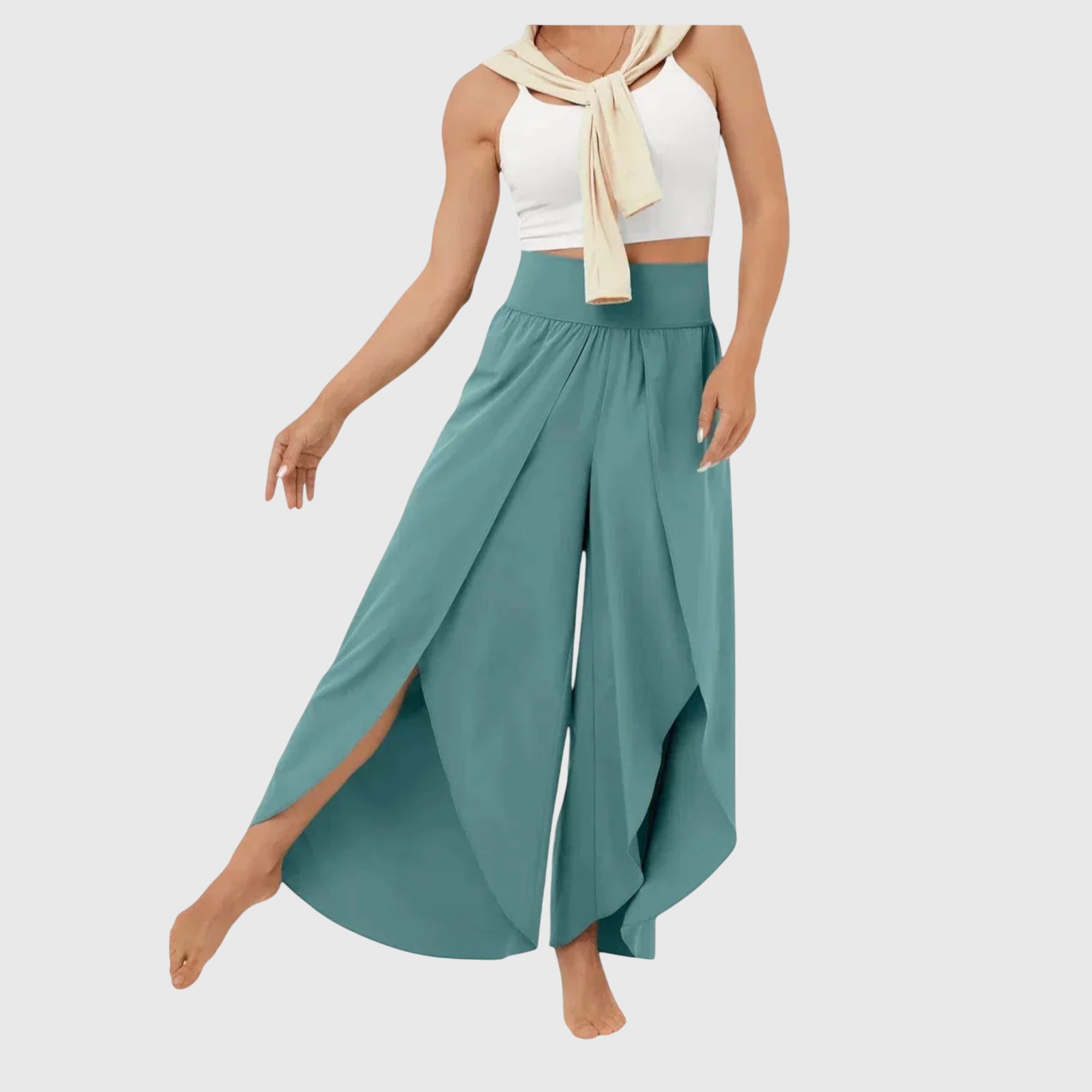 Women's Boho Wide Leg Pants – Casual Summer Pants – Zafira