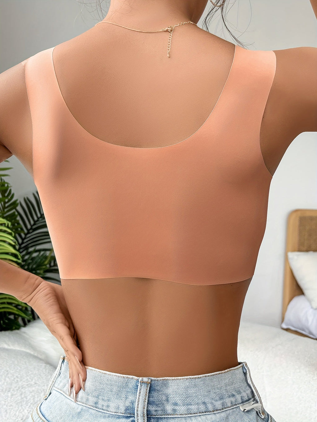 Women's Front Closure Wireless Bra – Adjustable Everyday Support Bra