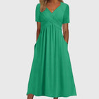 Women's Tummy Control Dress – Flattering Midi Dress – Viola