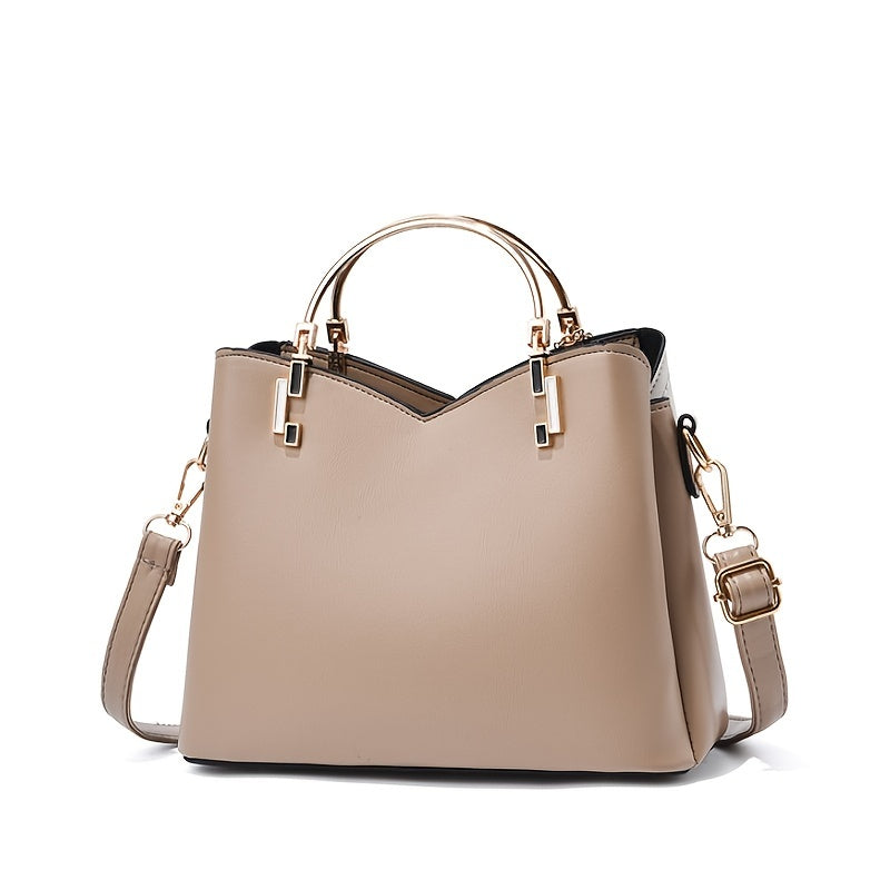 Women's Luxury Faux Leather Bag – Elegant Shoulder Bag – Lillian