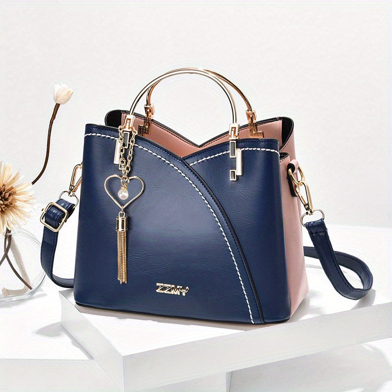 Women's Luxury Faux Leather Bag – Elegant Shoulder Bag – Lillian