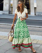 Elara | High Waist Maxi Skirt