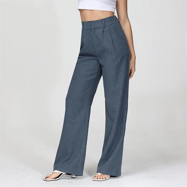 Women's Flared Trousers – High Waist Fitted Flare Leg Pants