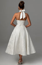 Women's Wedding Guest Dress – Halter Neck Occasion Dress – Kimberly
