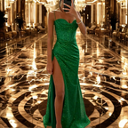 Women's Sweetheart Neck Evening Dress – Fitted Formal Occasion Dress