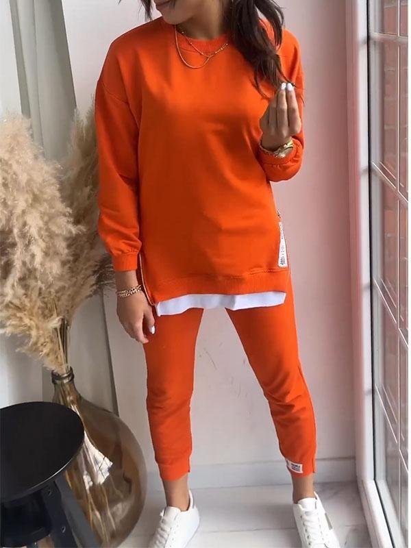 Women's Sweatshirt Set – Relaxed Wide Leg Lounge Set