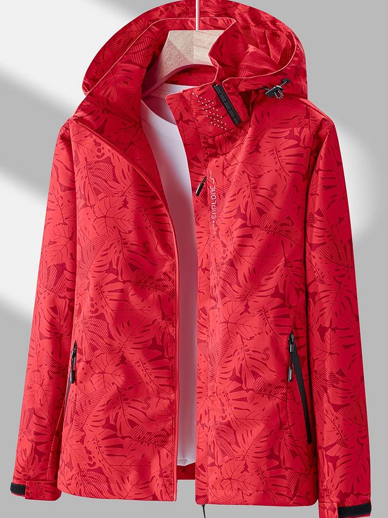 Women's Hooded Outdoor Jacket – Lightweight Zip-Up Transitional Jacket