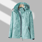 Women's Hooded Outdoor Jacket – Lightweight Zip-Up Transitional Jacket
