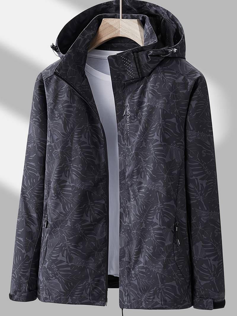 Women's Hooded Outdoor Jacket – Lightweight Zip-Up Transitional Jacket