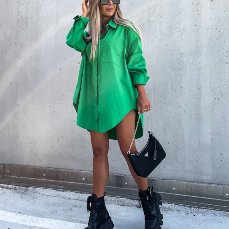 Women's Casual Blouse – Oversized Relaxed Fit Blouse – Peyton