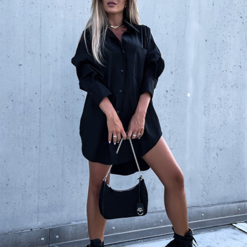 Women's Casual Blouse – Oversized Relaxed Fit Blouse – Peyton
