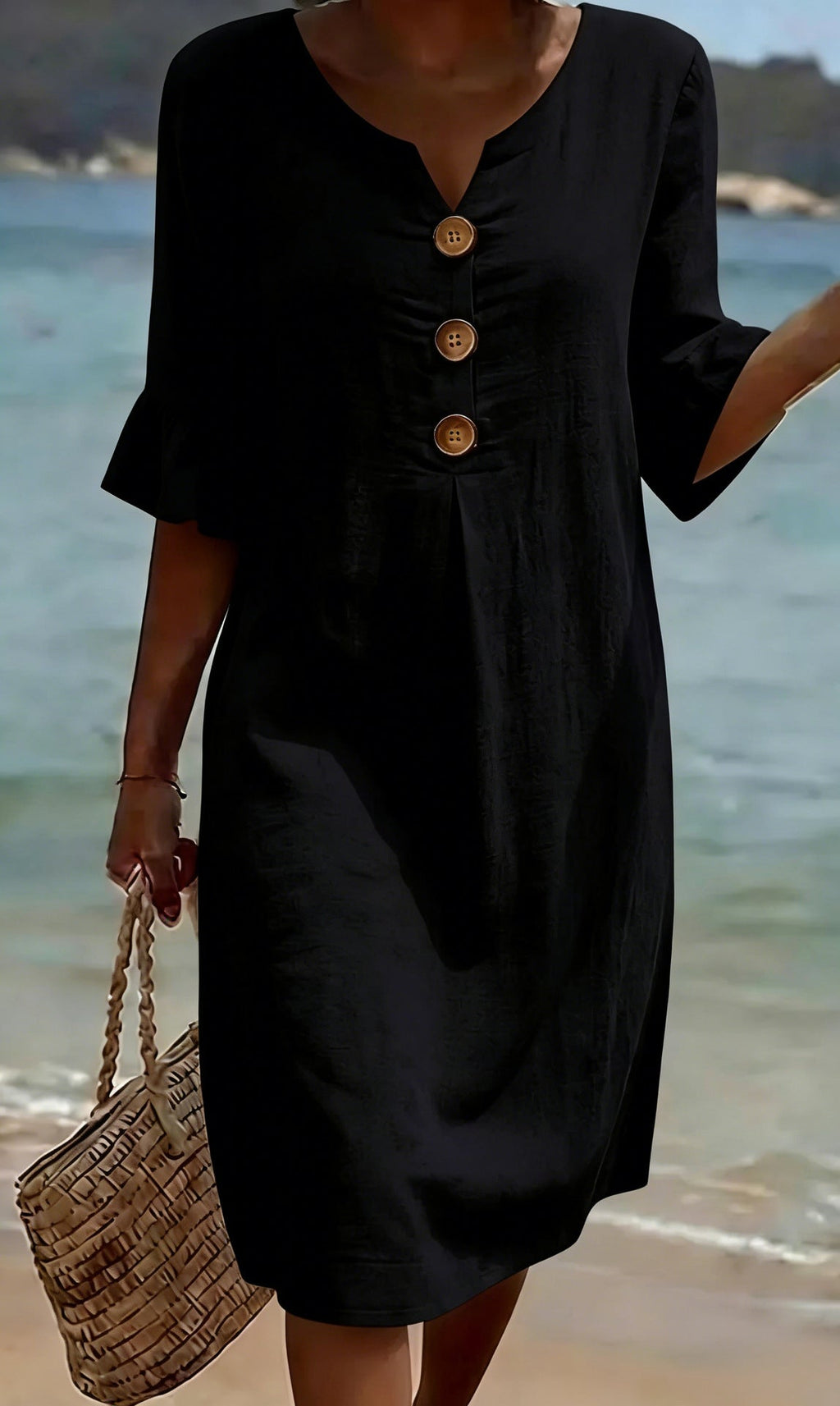 Women's Relaxed Fit Dress – Flowy Everyday Day Dress