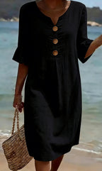 Women's Relaxed Fit Dress – Flowy Everyday Day Dress