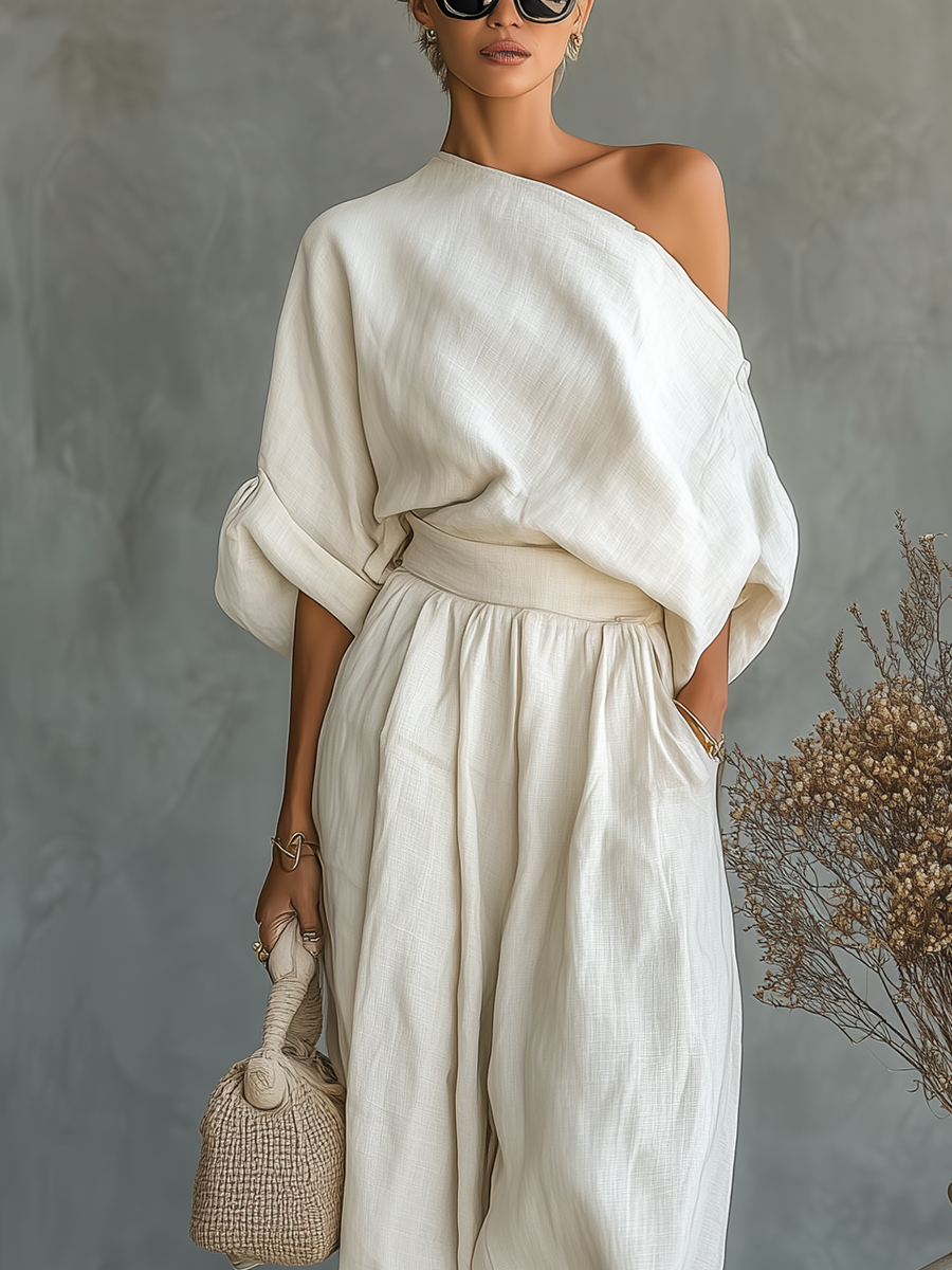 Women's Boho Wide Leg Jumpsuit – Relaxed Flowy Summer Jumpsuit