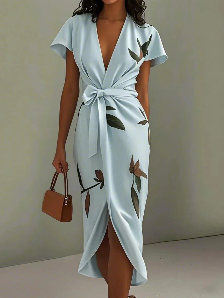 Women's Floral Occasion Dress – Flattering Feminine Day-to-Evening Dress