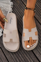 Women's Open Toe Slippers with Soft Footbed and Lightweight Sole
